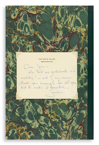 KENNEDY, JACQUELINE. The White House: An Historic Guide. With a White House card Inscribed and Signed, Jackie, as First Lady, to phil
